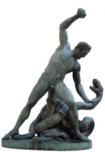 1824 - F.J. BOSIO sculpteur et Carbonneaux fondeur - Hercule combattant Achéloüs métamorphosé en serpent - Louvre