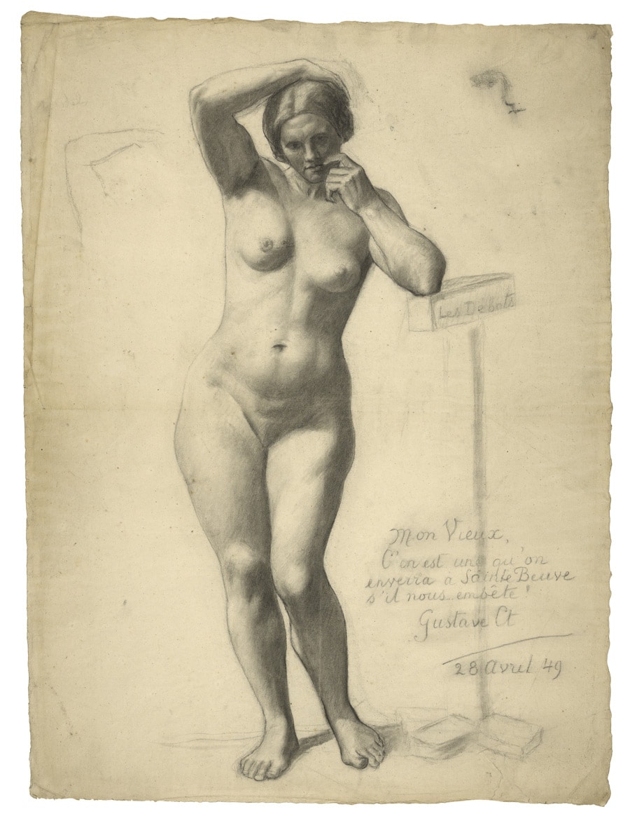 1849 - Gustave Courbet - nu féminin debout - Getty (Open-Content-Program)