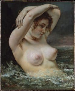 1868 - Gustave Courbet - la femme dans les vagues - Met -(photo-domaine-public)