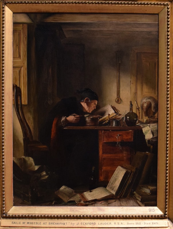 Bailie Duncan Mc Wheeble at Breakfast - James Eckford Lauder - 1854 - Scottish National Gallery (NG915)