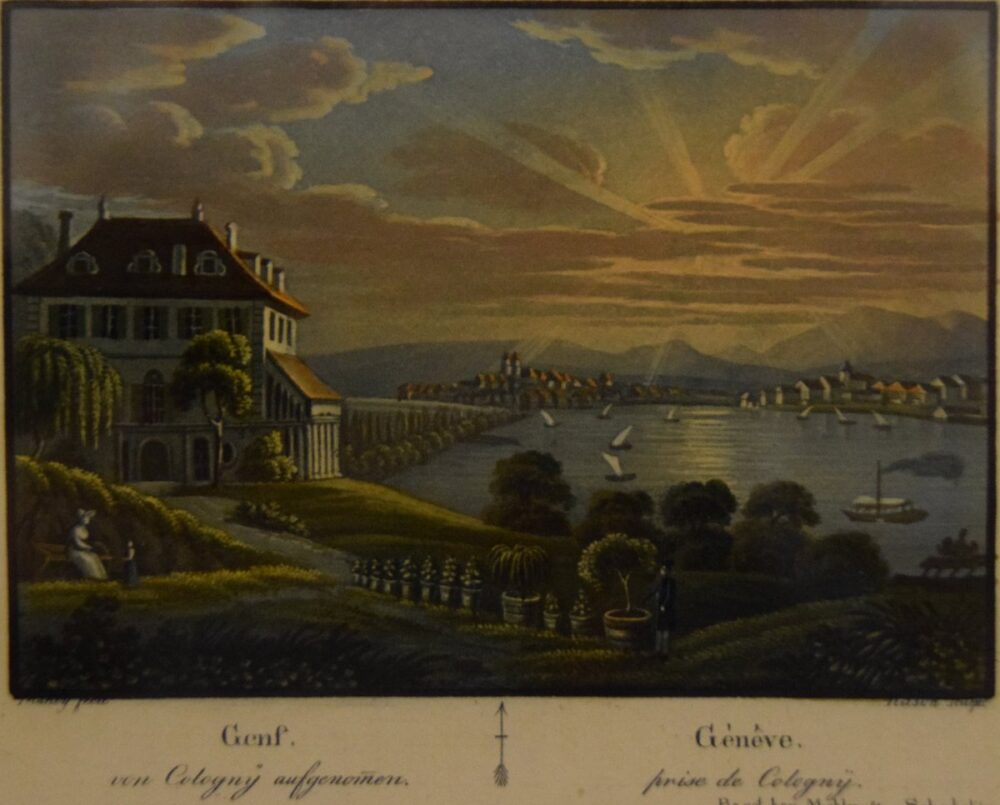 Colgny - Mähly - 1848 - La villa est celle de Lord Byron qui y invita de nombreux autres écrivains où plusieurs romans virent leur premières lignes s'écrire...