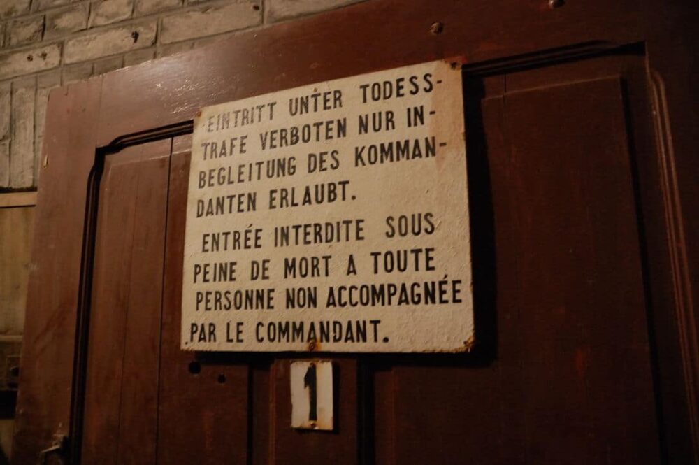 Entrée de la section des cellules individuelles