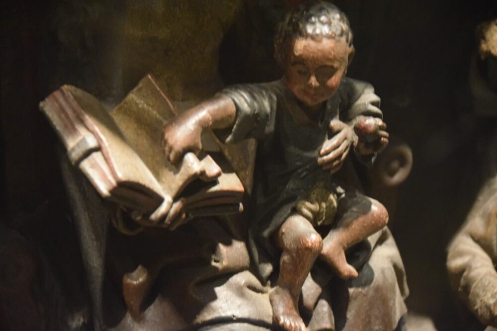Détail - Vierge aux donateurs - XVème siècle - Musée Boucher de Perthes