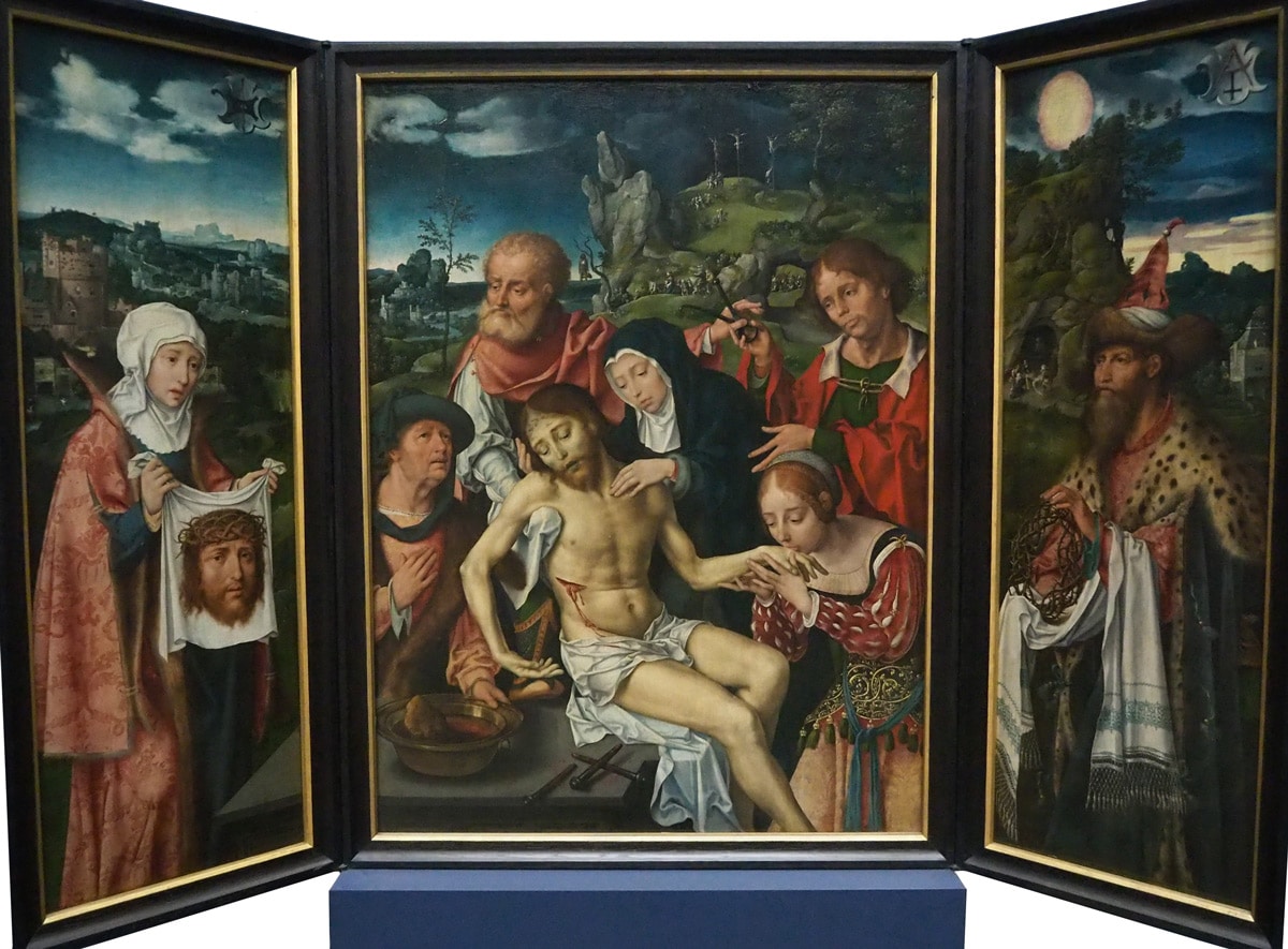 Joos de Cleve - Triptyque avec la Lamentation - 1524 - Stadël-museum-Frankfurt