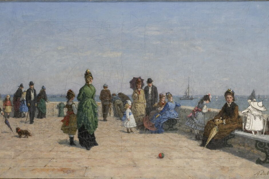 La jetée d’Honfleur, Louis-Alexandre DUBOURG (1821-1891), Le Havre , musée Malraux modif