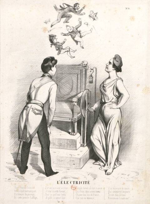 L'électricité-estampe-Un siècle d'histoire de France par l'estampe, 1770-1870. Vol. 111 (pièces 13939-14053), République de 1848