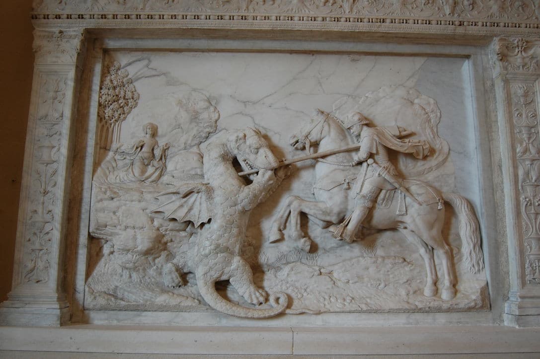Michel COLOMBE - Saint Georges combattant le dragon 1509-1510- musée du Louvre
