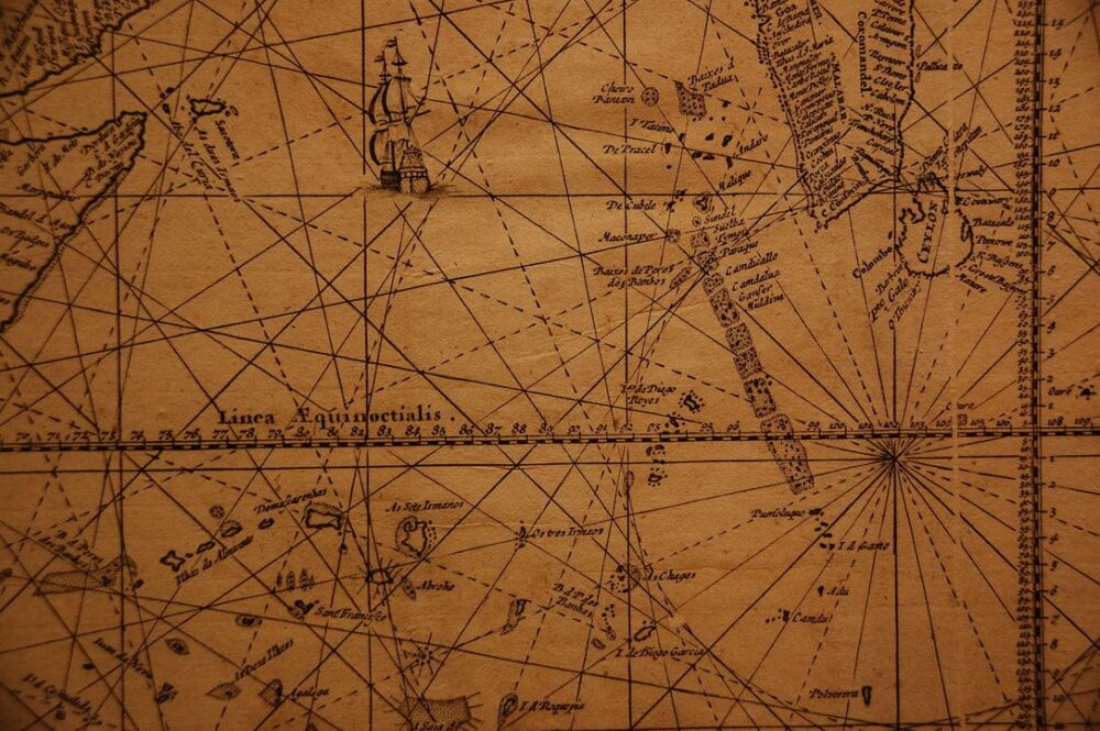 Planche extraite de l'atlas des cartes de géographie et de marine - Van Keulen Gerard, éditeur, 1720 - Museum d'histoire de Nantes