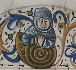 moine coquille escargot enluminure