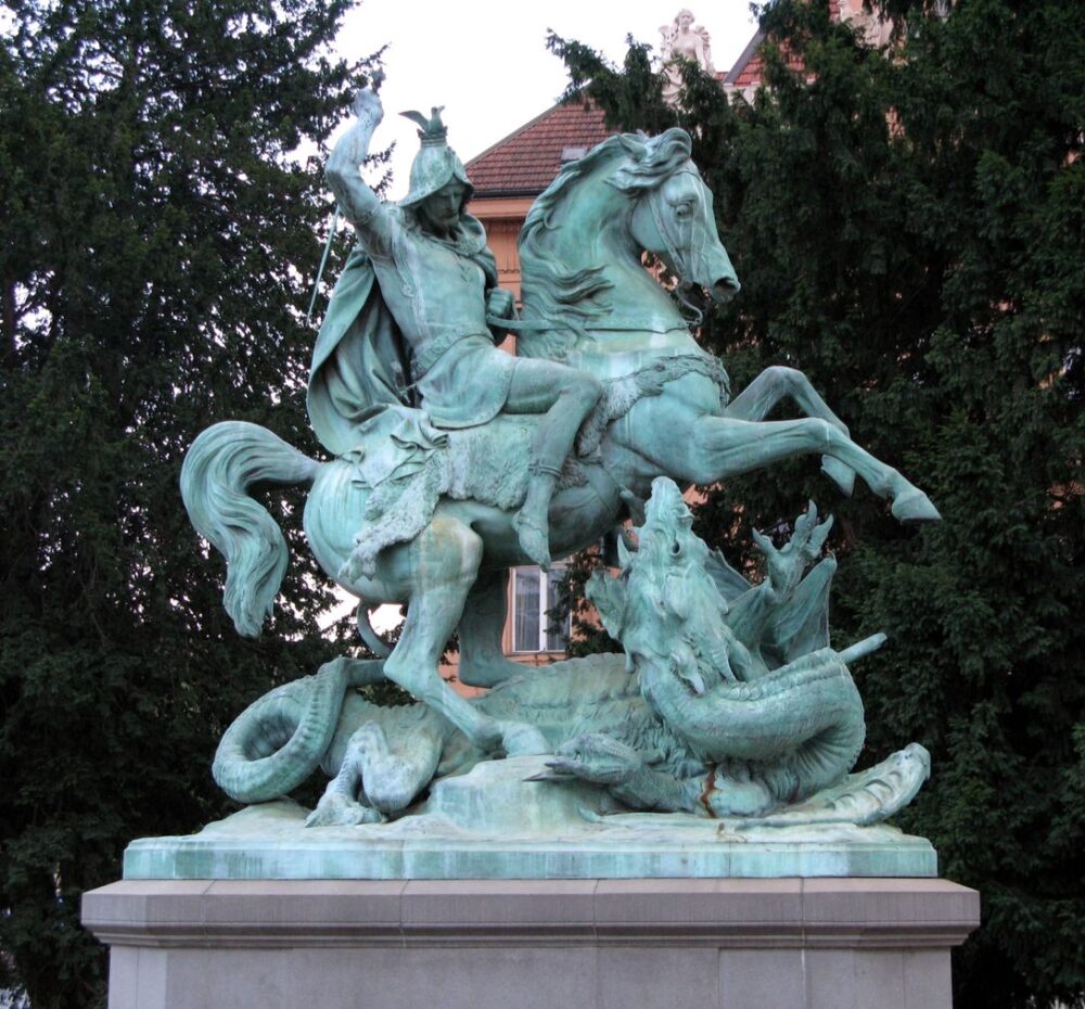 ST Georges - sculpture de Anton Dominik Ritter von Fernkorn - 19ème siècle- Zagreb - SpeedyGonsales - Wikimedia