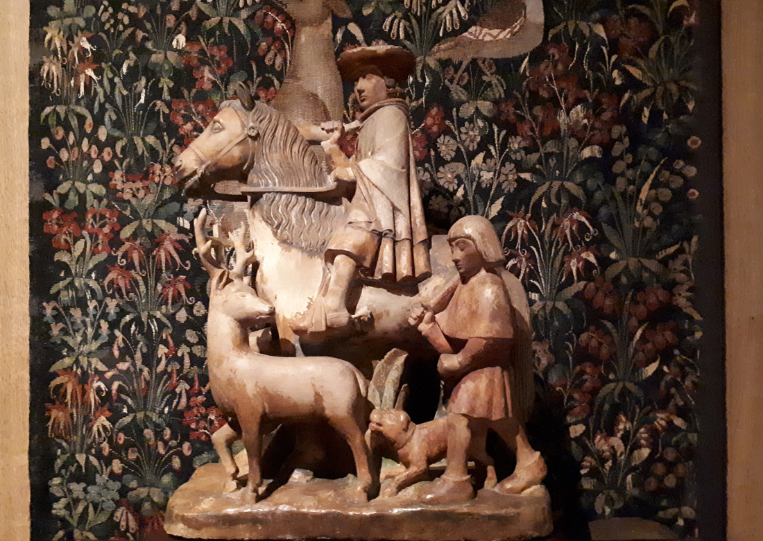 St Hubert, patron des chasseurs - vers 1500 - Musée de la chasse et de la Nature - Inv 005 88