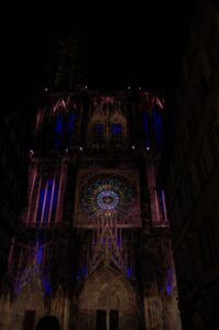 Illuminations sur la cathédrale de Strasbourg