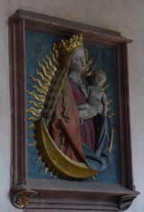 Vierge de l'Apocalypse - cloître de la cathédrale de Mayence