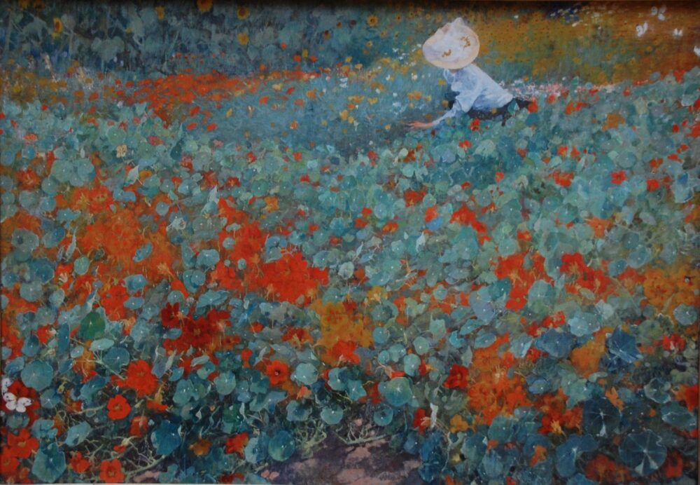 De tuin, peint par Jacobus van Looy en 1893, exposé au Teylers museum de Leyde.