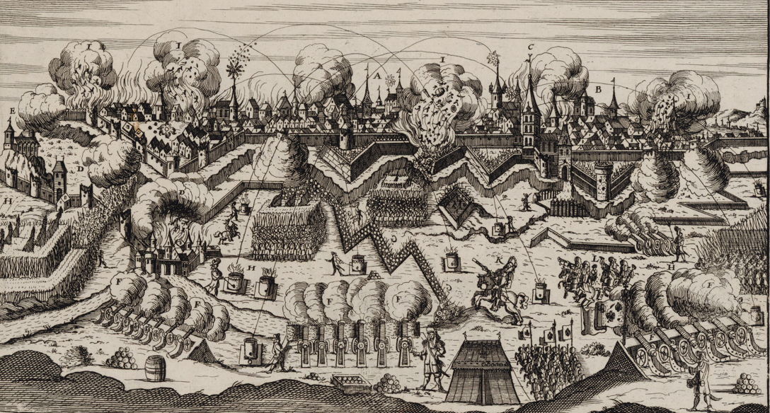 détail - Siège de Luxembourg - 1684 - Gedruckt im Jahr Christi - Gallica/BNF