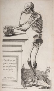 squelette-penseur-Abrégé-d'anatomie-de-Roger-de-Piles-et-François-Tortebat